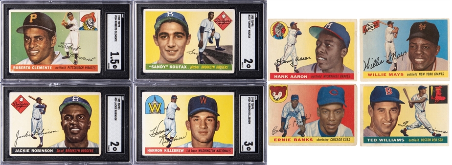 1955 Topps Baseball Complete Set (206) - Includes 4 SGC Graded Cards